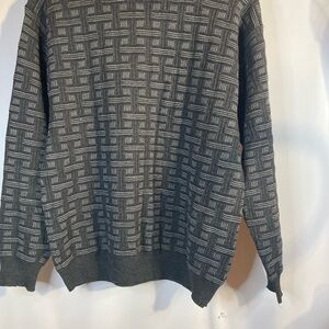 Mino Miland Crew Neck Man Wool Sweater Knit Long Sleeves Size L